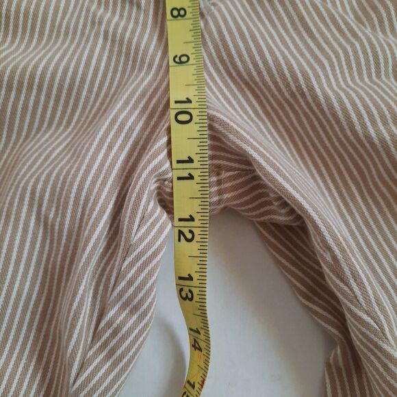 Vintage 1980s Esprit Sport Women's High Waisted Striped Pants Tapered Size 3/4 - Picture 9 of 11